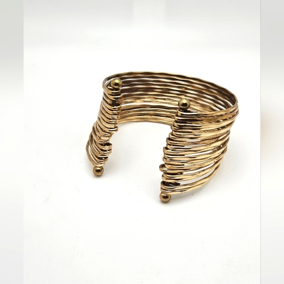 🟢3/$19🟢 Multilayer Gold Cuff Bracelet Casual Formal Office - Picture 3 of 5